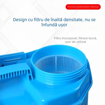 Stropitor manual de 16 L, cu tub unic, duză octagonală pentru pesticide agricole