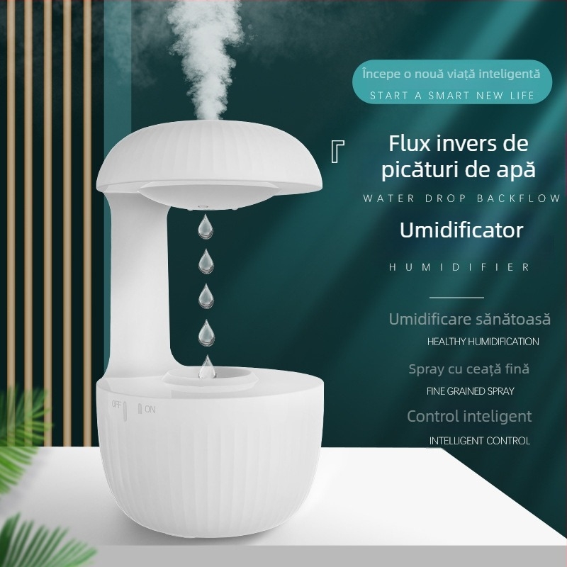 Umidificator desktop cu capacitate mare pentru casă și birou, funcționare silențioasă, ceață puternică, alimentare USB
