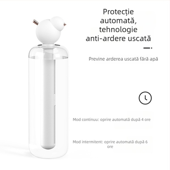 Umidificator nou, compact pentru dormitor, cu lumină de noapte, ceață silențioasă, mini umidificator pentru mașină