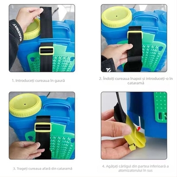 Stropitoare agricolă de tip rucsac, manuală, cu pompă, înaltă presiune, pentru dezinfectare