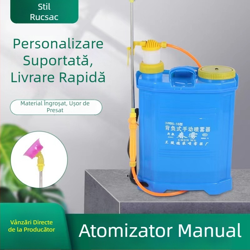 Stropitoare agricolă de tip rucsac, manuală, cu pompă, înaltă presiune, pentru dezinfectare