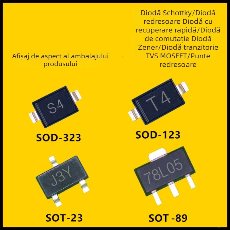 Diodă Schottky SMB, montaj pe suprafață SS510L, VF scăzut, cădere de tensiune redusă, pachet SMB/DO-214AA