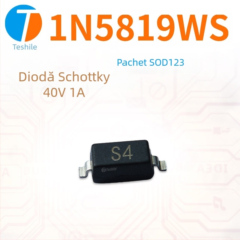 Diodă Schottky Teshile 1N5819WS S4, 40V 1A, SOD-123/SOD-323