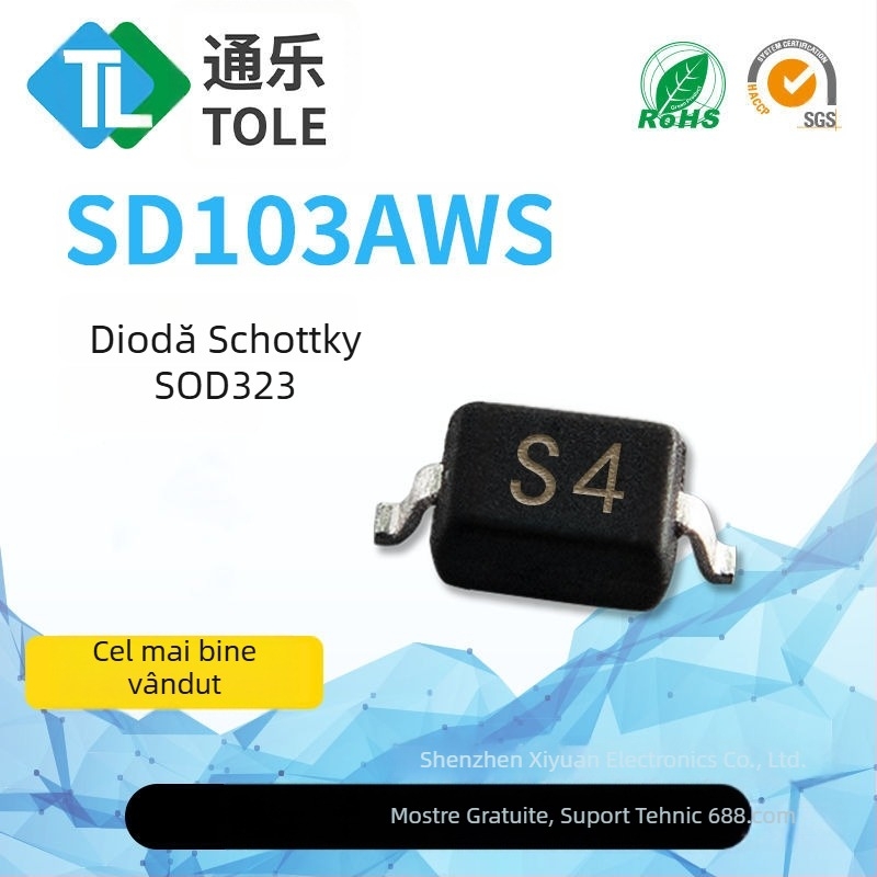 Tongle diodă Schottky 1N5819WS SD103AWS Silk Screen S4 SOD323