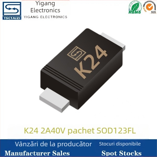 Diodă Schottky SS24, SMD, în pachet SOD-123FL