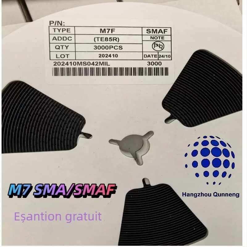 1N4007 M7 diodă redresoare SMD 1A 1000V SMA/SMAF