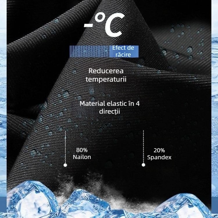 Șorturi casual pentru bărbați din Ice Silk, croială largă, ușoare, lungime 3/4, stil sport
