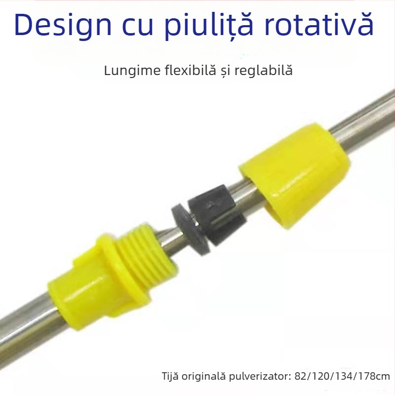 Braț de pulverizare din oțel inoxidabil pentru pulverizatoare agricole, extensie telescopică