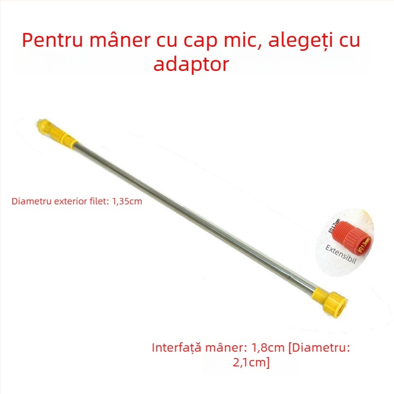 Braț de pulverizare din oțel inoxidabil pentru pulverizatoare agricole, extensie telescopică