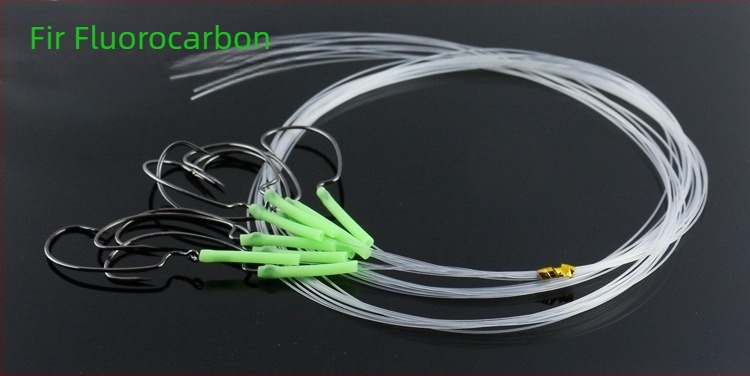9909 cârlig cu deschidere lată pentru pescuit marin, linie fluorocarbon, legat manual