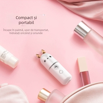 Spray portabil de hidratare facială, pulverizator USB mini