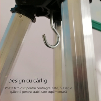 Suport triunghiular din aliaj de aluminiu pentru undițe de mare, suport compact retractabil pentru bețe ultra-scurte, suport pentru 5 bețe