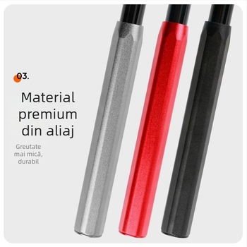 Kit de accesorii pentru undiță din aluminiu: husă protectoare pentru mâner, suport turret, tub posterior pentru plasă, echipament de modificare a undiței