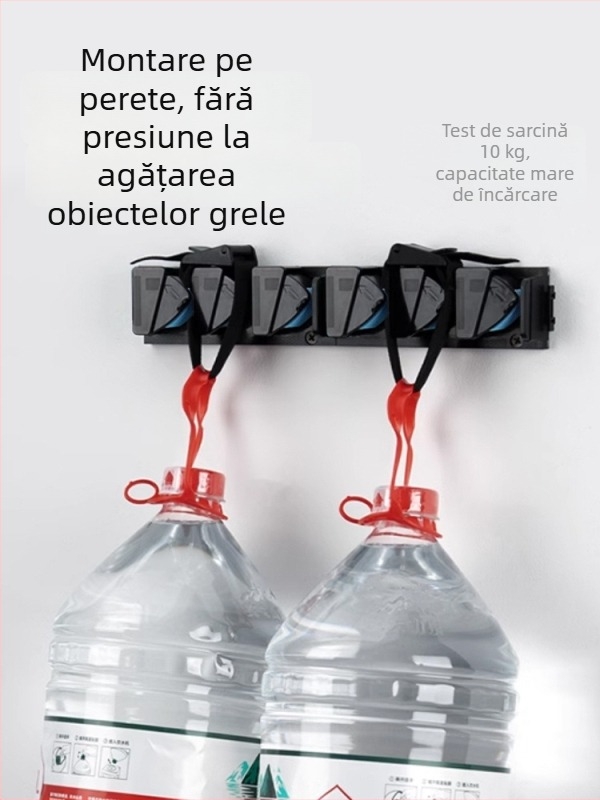 Suport de lansete montat pe perete, fără găuri, clipsuri rapide pentru năluci, depozitare fixă a lansetelor