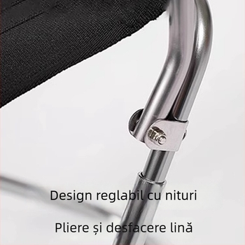 Scaun pliabil ultraușor din aluminiu 7075, pentru exterior, taburet portabil pentru pescuit și grătar