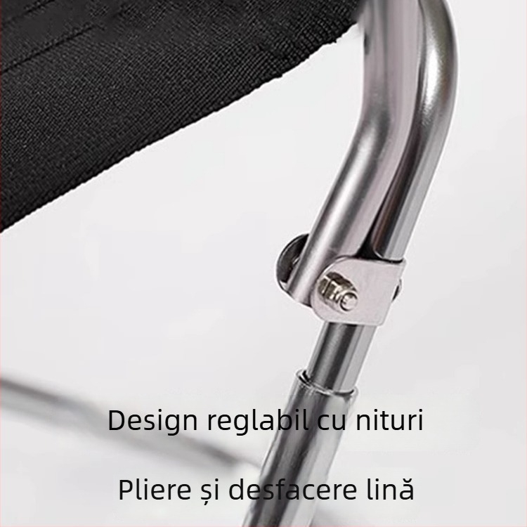 Scaun pliabil ultraușor din aluminiu 7075, pentru exterior, taburet portabil pentru pescuit și grătar