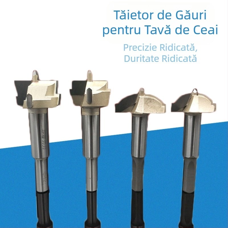 Unealtă de găurire pentru deschiderea găurilor în lemn și sculptură – bit de găurit pentru bormașină pentru masă de ceai și tavă de ceai