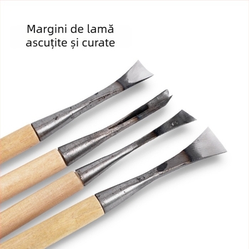 Dongyang unelte pentru sculptură în lemn – set de 12 cuțite pentru lemn, cu ascuțire și finisare