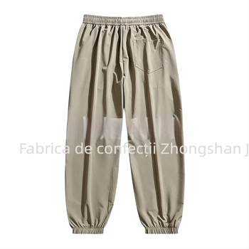 Pantaloni sport unisex, ușori, uscare rapidă, din material ice silk, respirabili, cu manșete elastice, croială lejeră