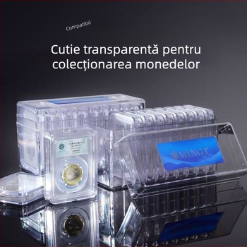 Cutie PCCB pentru monede cu gradare, protecție și depozitare pentru monede de argint