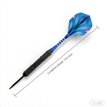 Set de săgeți din aliaj de 22 g, darts hard, de nivel profesional, cu aripi colorate