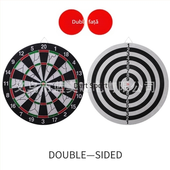 Set de darts de 15 inch, placă de țintă profesională cu două fețe, tip ac, pentru exerciții acasă și jocuri