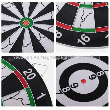 Set de darts de 15 inch, placă de țintă profesională cu două fețe, tip ac, pentru exerciții acasă și jocuri