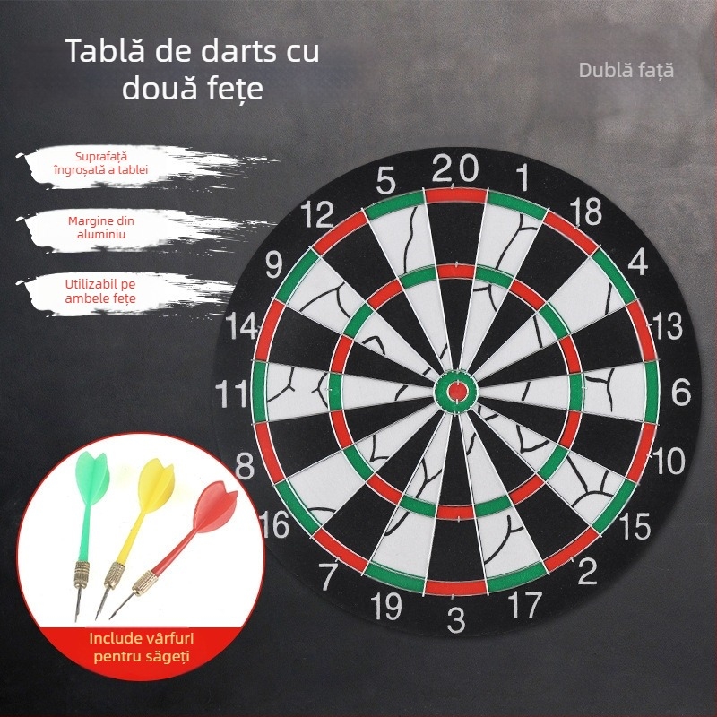 Set de darts cu două fețe velurate, pentru jocuri în interior, antrenament și competiții – în stoc, la vânzare en gros