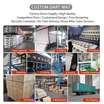 Covoraș personalizat pentru darts, cu traseu antiderapant și țintă cu laturi moi și dure pentru jocuri