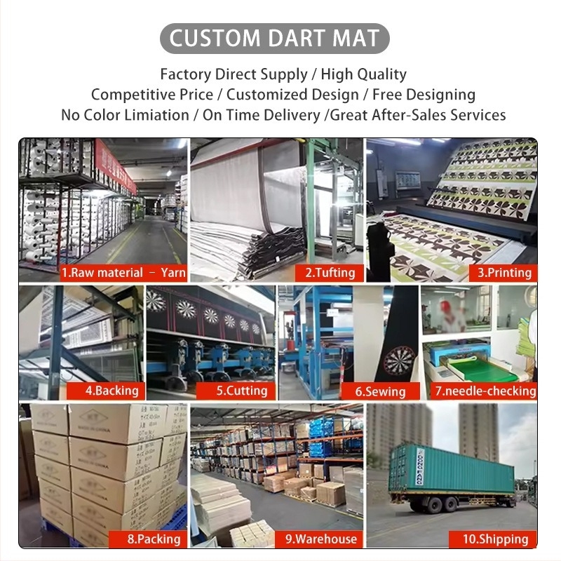 Covoraș personalizat pentru darts, cu traseu antiderapant și țintă cu laturi moi și dure pentru jocuri