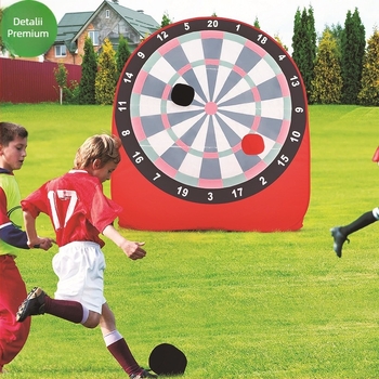 Set de darts pentru fotbal pentru copii, cu suport, ținte din fibră și joc lipicios de aruncat