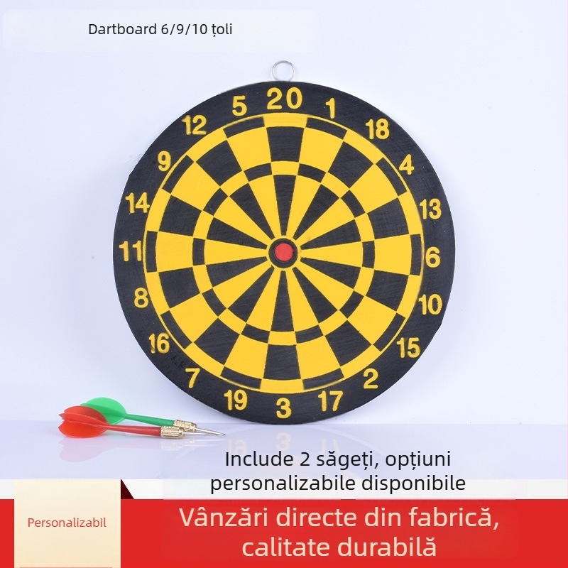 Dartboard din hârtie pentru uz casnic, țintă mică de antrenament, dimensiuni 6, 9 și 10 inch