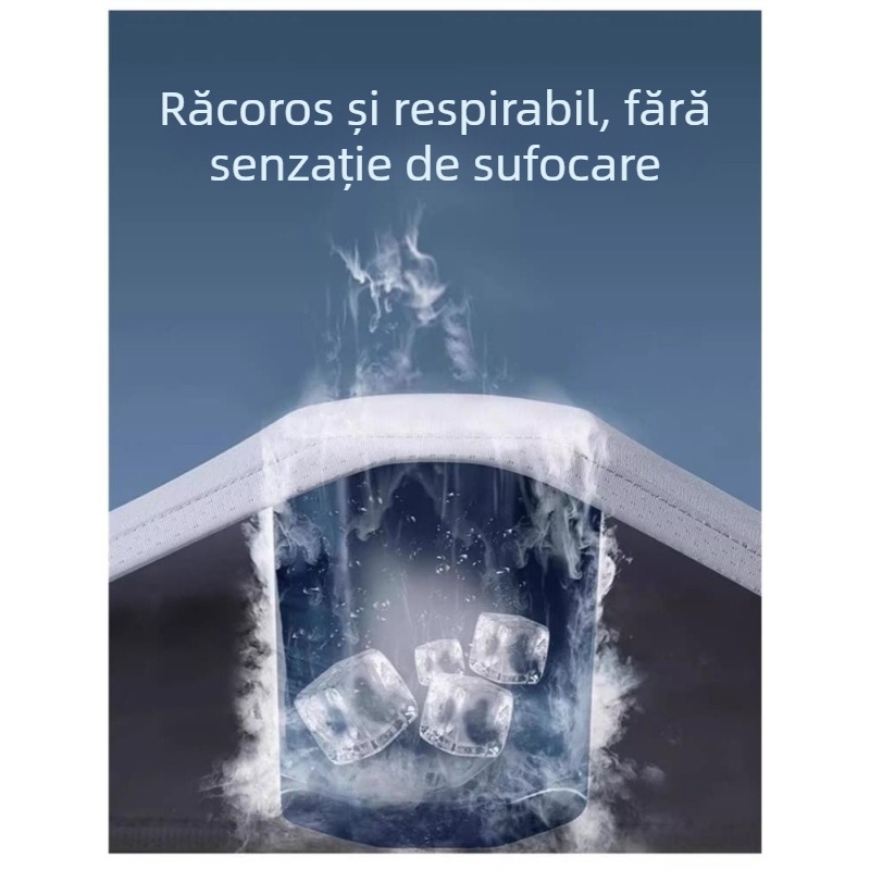Tricou sport bărbați cu mânecă lungă, uscare rapidlyă, protecție solară, material Ice Silk, pentru vară, ușor, respirabil, croială lejeră
