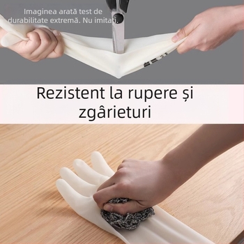 Mănuși din nitril pentru vase, durabile, căptușite cu fleece, întărite, impermeabile, pentru bucătărie casnică