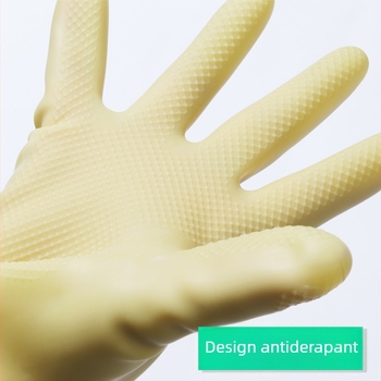 Mănuși din latex, material nou, întărite, mănuși de uz casnic antiderapante, alb lăptos, 100 g