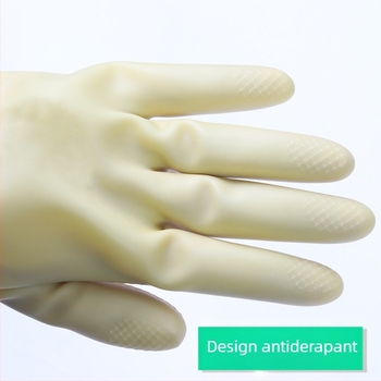 Mănuși din latex, material nou, întărite, mănuși de uz casnic antiderapante, alb lăptos, 100 g