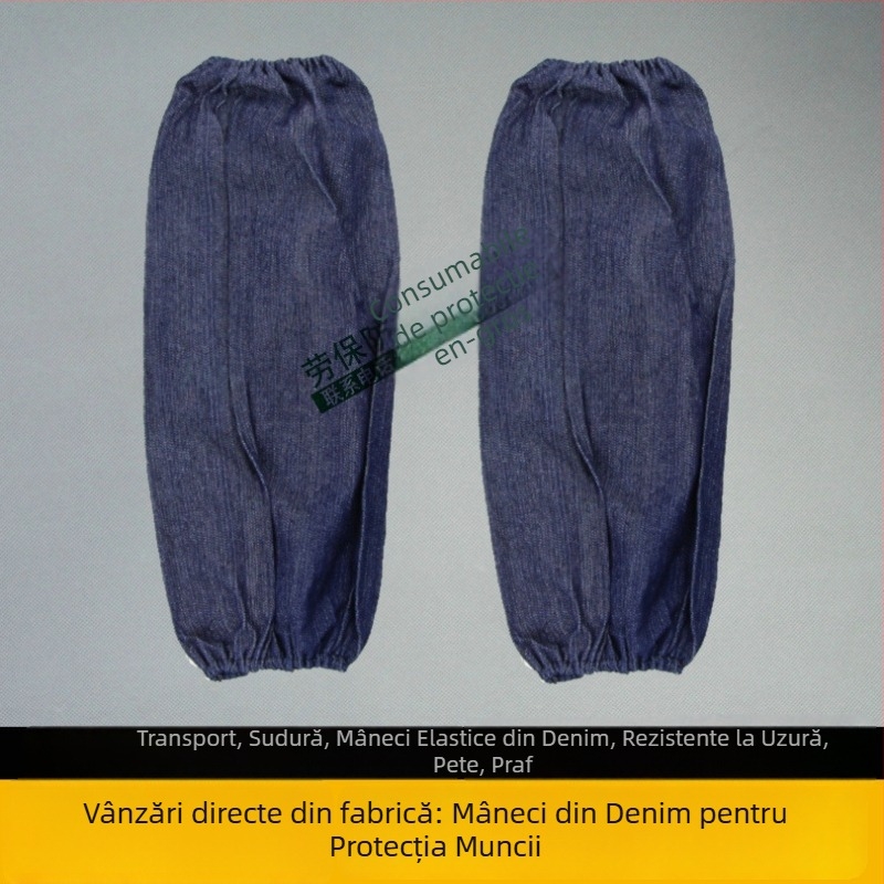 Manșon din denim pentru sudură – protecție industrială și casnică, anti-murdărire, rezistent la coroziune și abraziune