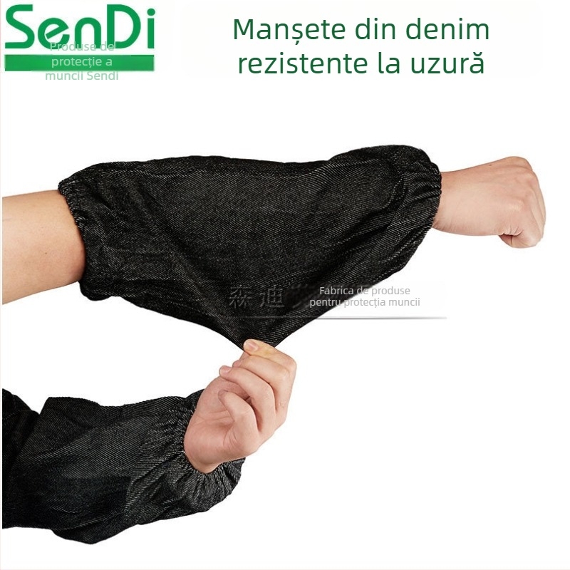Manșon din denim pentru sudură – protecție împotriva murdăriei și prafului, durabil, potrivit pentru uz în fabrici