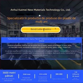Saci de gunoi cu șnur, parfum camelia, groși pentru uz casnic, închidere cu șnur, fără rupere