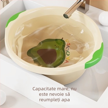 Bazin din plastic mic pentru uz casnic, bazin de baie pentru bebeluși, bazin de spălat haine, bazin gros pentru depozitare apă, bazin pentru spălatul feței, potrivit pentru cămin studențesc