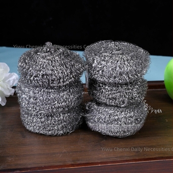 Set de 6 bile din oțel inoxidabil pentru curățare, bucătărie – pentru vase și oale