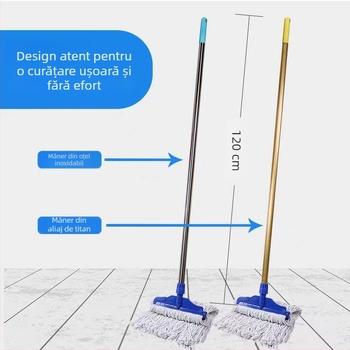 Mop din bumbac, cu fir de bumbac, 28 cm, mare, tip vechi, pentru podea