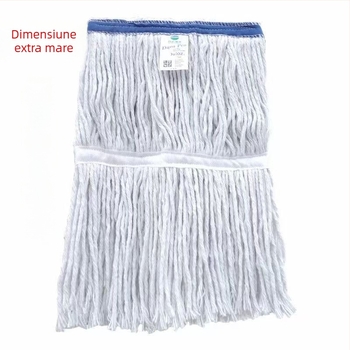 Mop din bumbac, cu fir de bumbac, 28 cm, mare, tip vechi, pentru podea