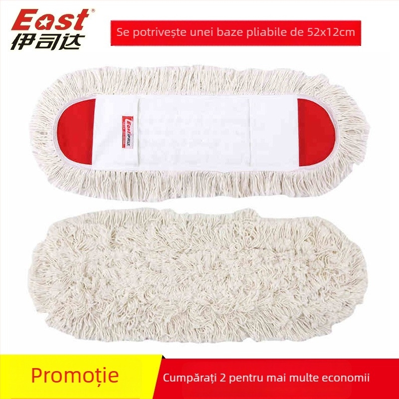 ISDA mop plat extra-larg pentru plăci și podele din lemn, cap rotativ - utilizare dublă