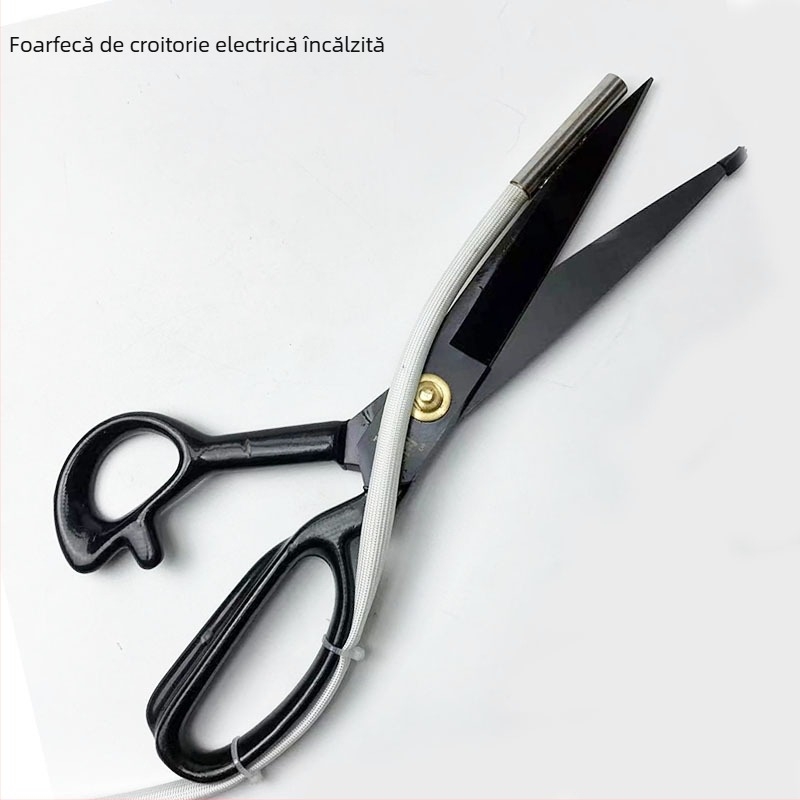 Foarfecă de croitor cu încălzire electrică, mari pentru materiale, temperatură reglabilă