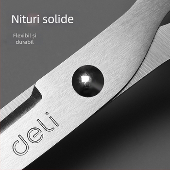Deli 6034 Foarfece de birou, ascuțite din oțel inoxidabil, pentru hobby, croitorie, tăierea hârtiei și cusut acasă