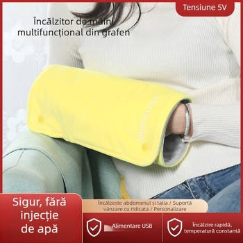 Încălzitor de mâini electric, alimentat cu USB, 30×50 cm, pernă de încălzire, pliabilă, cu închidere ascunsă