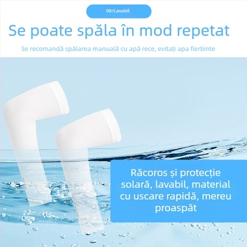 Manșete din ice silk pentru vară, protecție solară pentru ciclism și condus