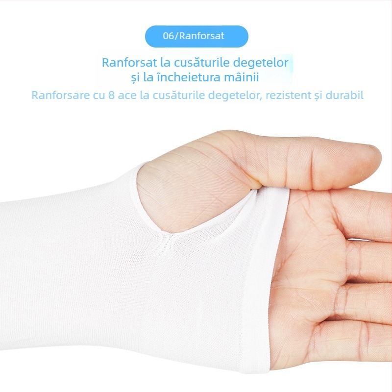 Manșete din ice silk pentru vară, protecție solară pentru ciclism și condus