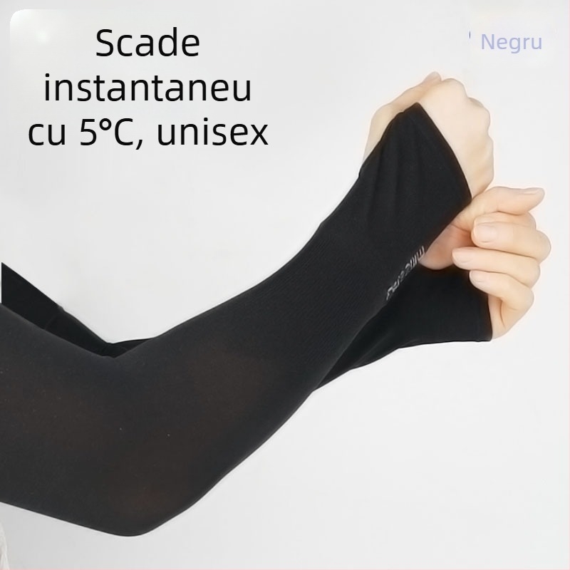 Manșete din ice silk pentru vară, protecție solară pentru ciclism și condus